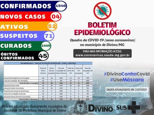 Boletim Informativo 23/07/2021