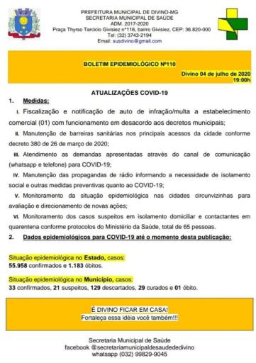 Boletim Informativo 04/07/2020