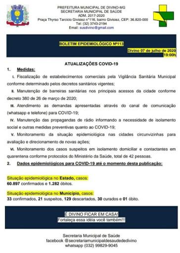 Boletim Informativo 07/07/2020